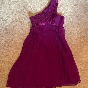 Purple Knee Length Dress